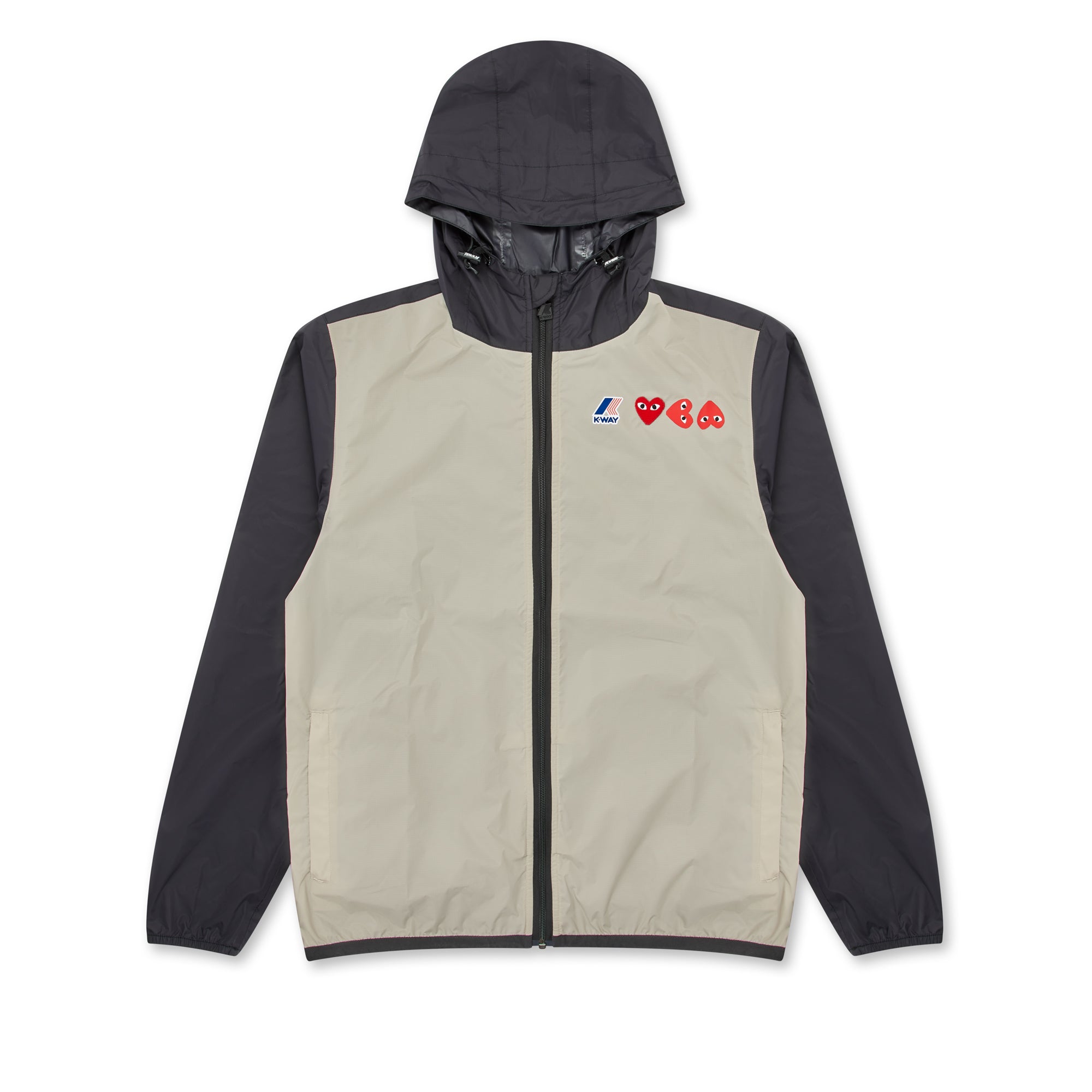 CDG Play x K-Way Kids Half Zip Jacket-