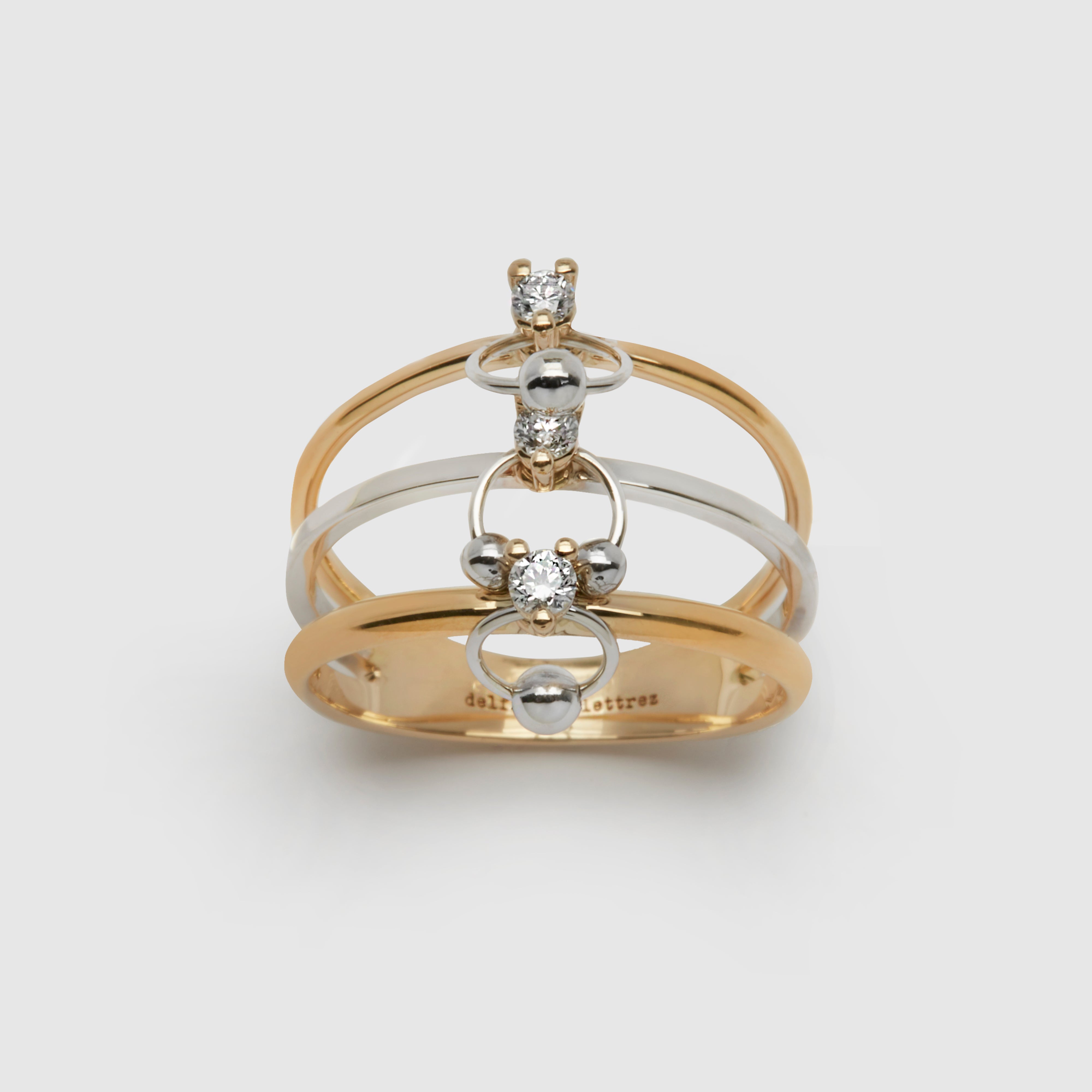 Delfina Delettrez Two In One Ring With Diamonds Dsml E Shop