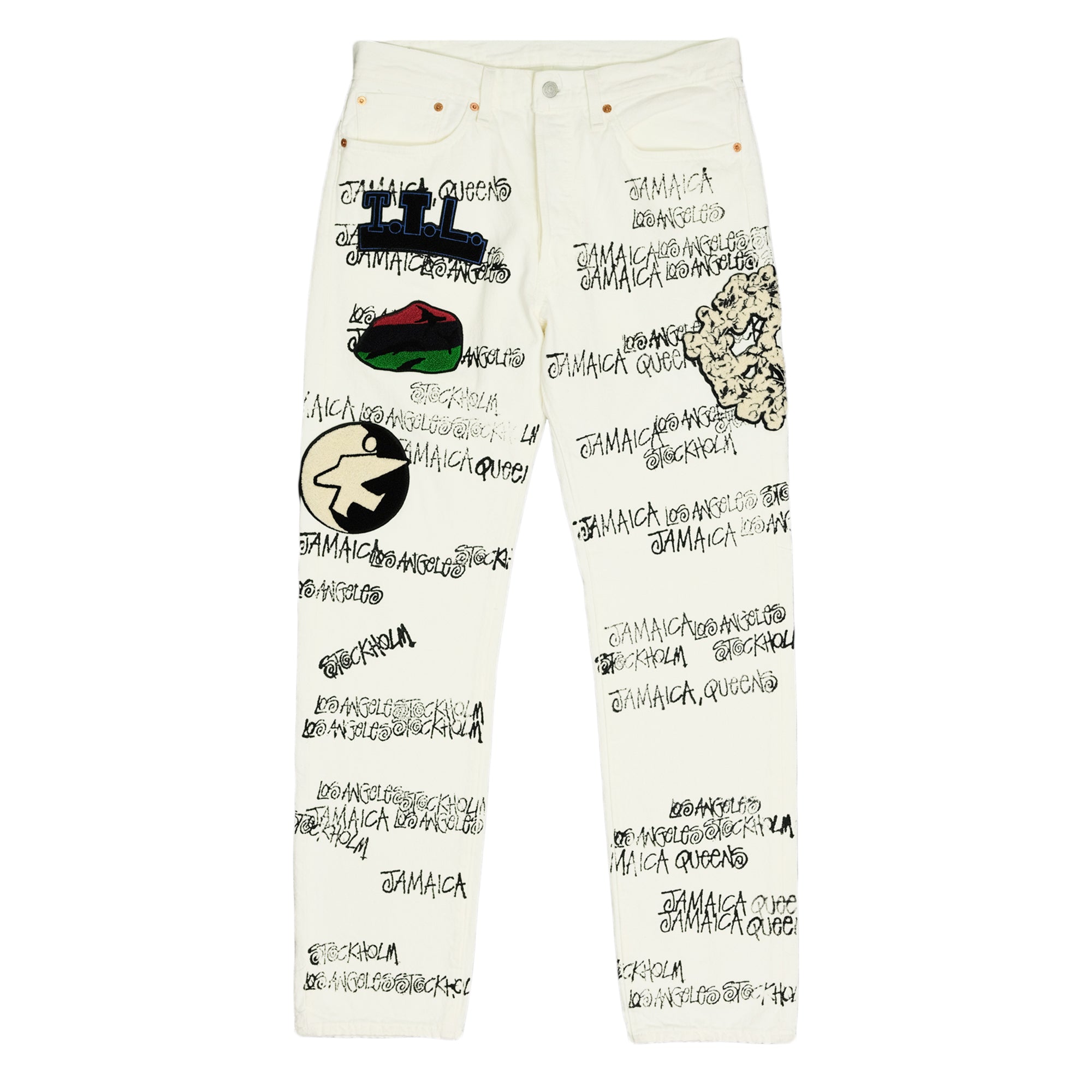 Denim Tears x Stüssy x Our Legacy Levi's 501 Jeans (White) | Dover Street  Market E-Shop – DSML E-SHOP