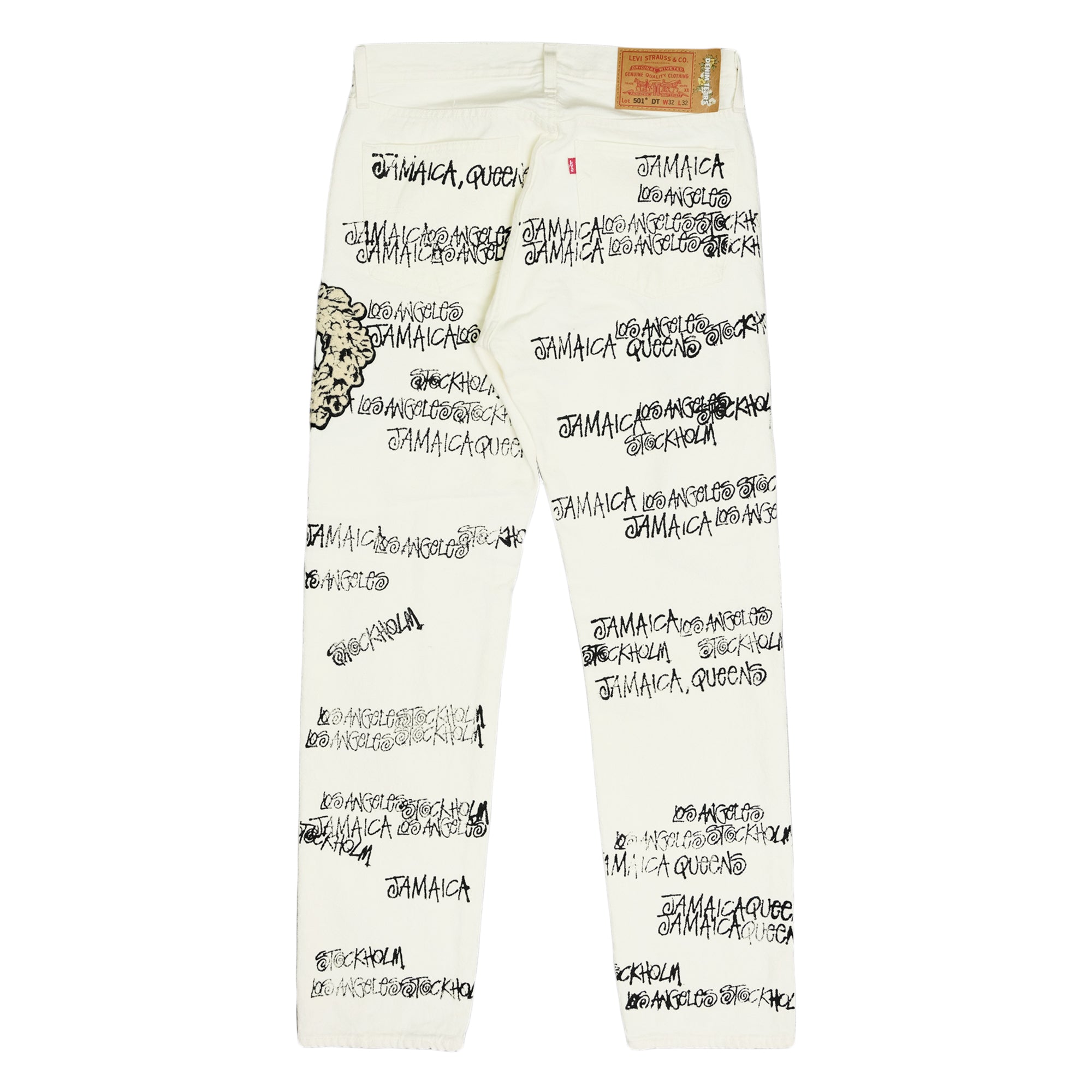 Denim Tears - Stüssy x Our Legacy Levi’s 501 Jeans - (White)