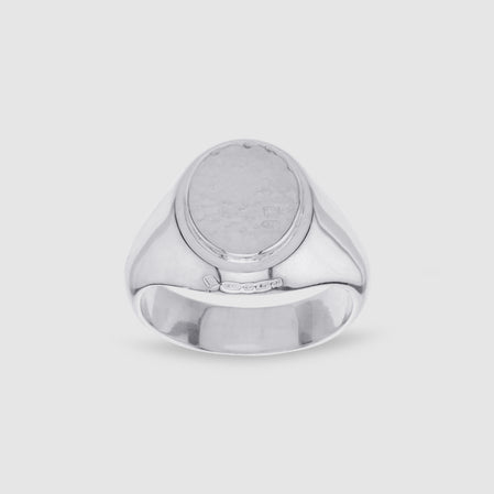 BUNNEY Signet Ring HAMMERED sz I bojongnews.semarangkota.go.id