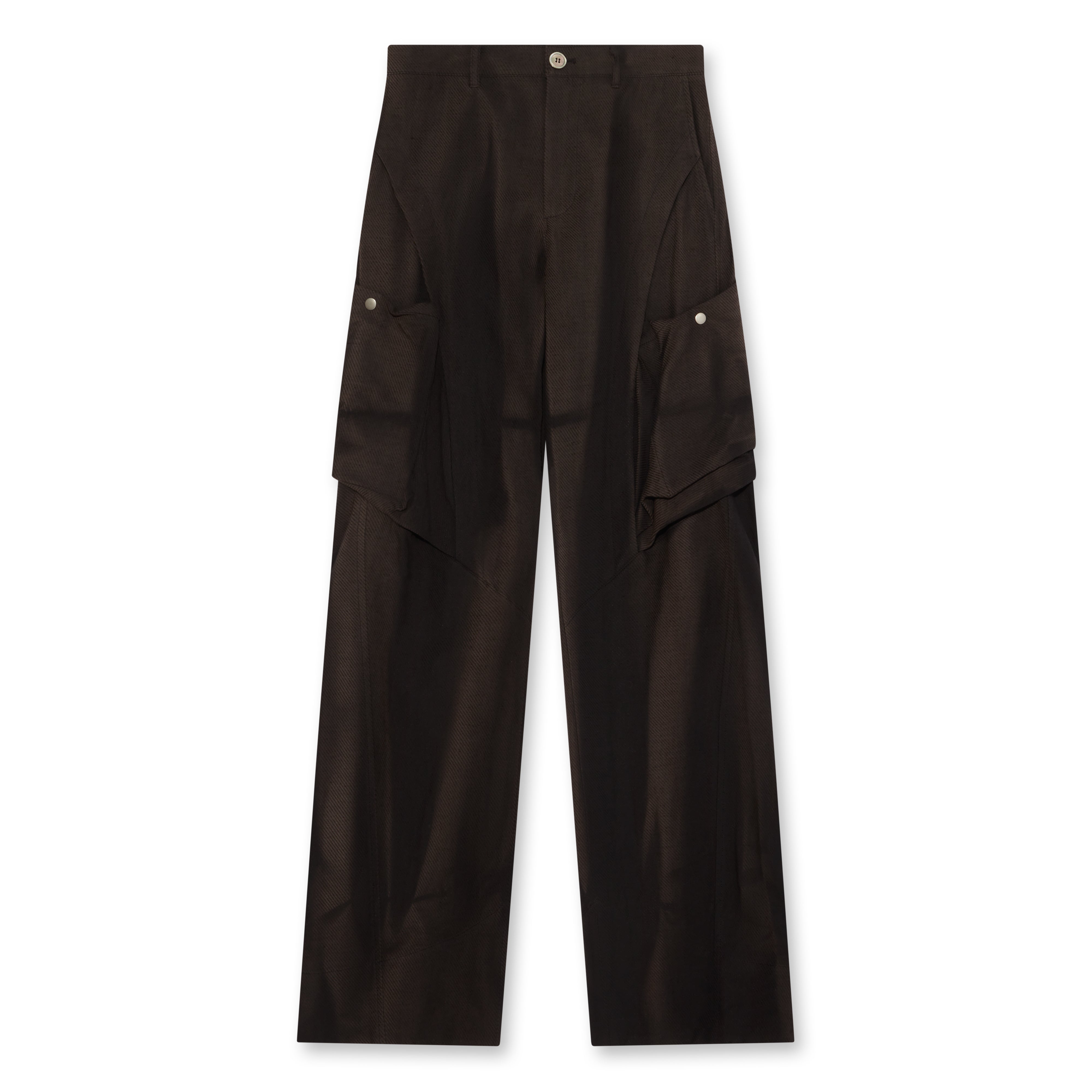 Jiyongkim - Men's Sun-Bleached Twisted Trousers - (Black) | Dover