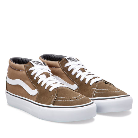 tan and brown vans