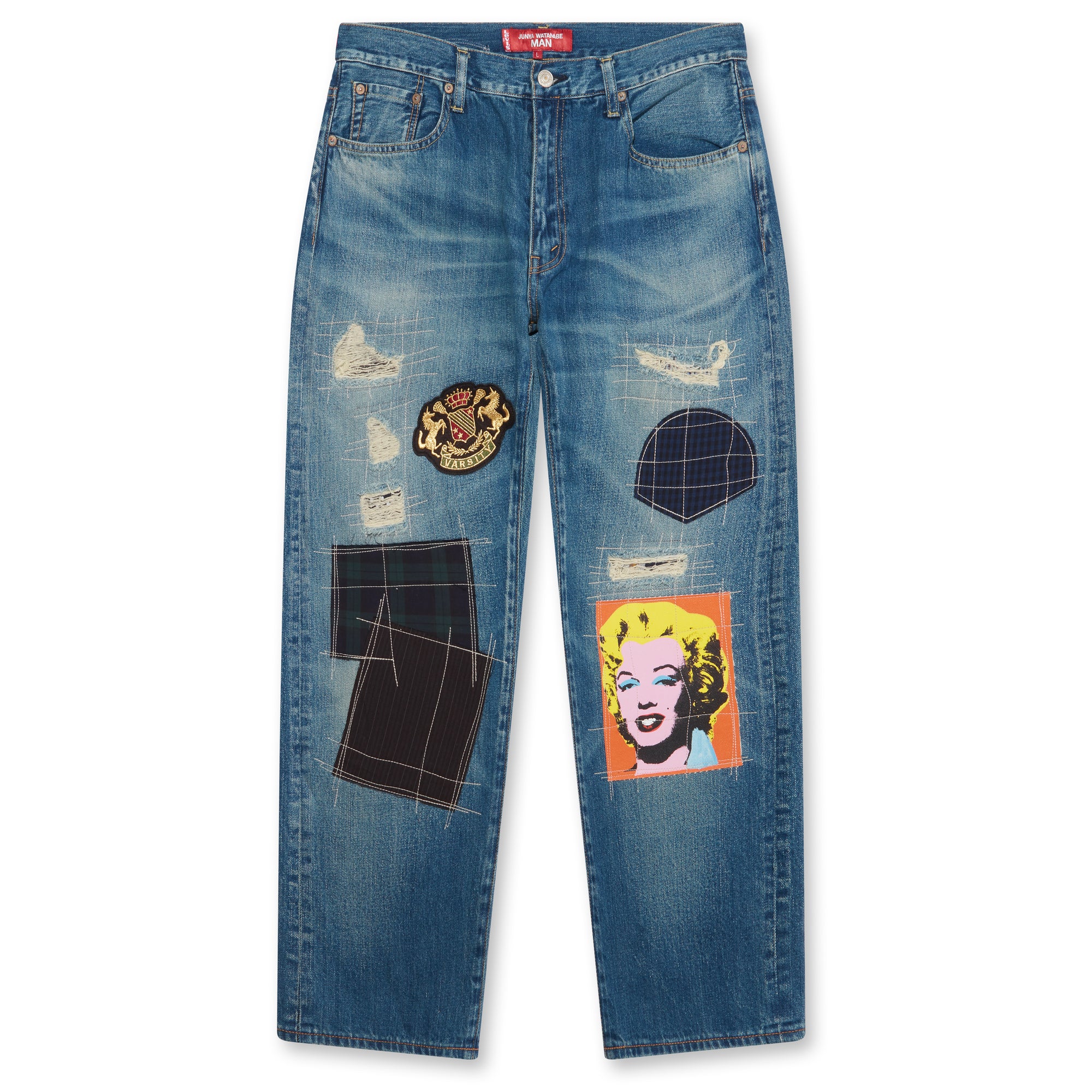 Junya Watanabe MAN x Levi's x Andy Warhol Denim Jeans (Indigo) | Dover  Street Market E-Shop – DSML E-SHOP