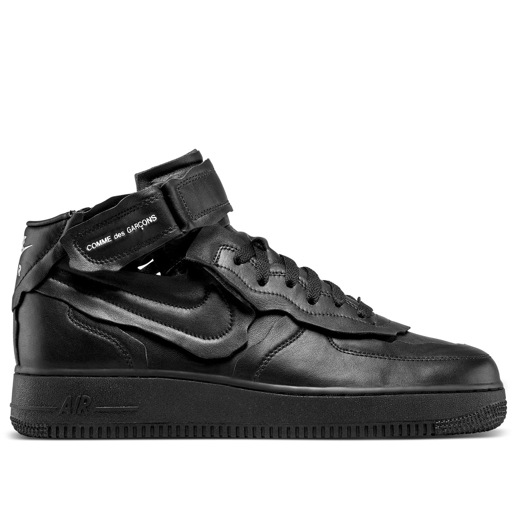 comme des garcons black nike