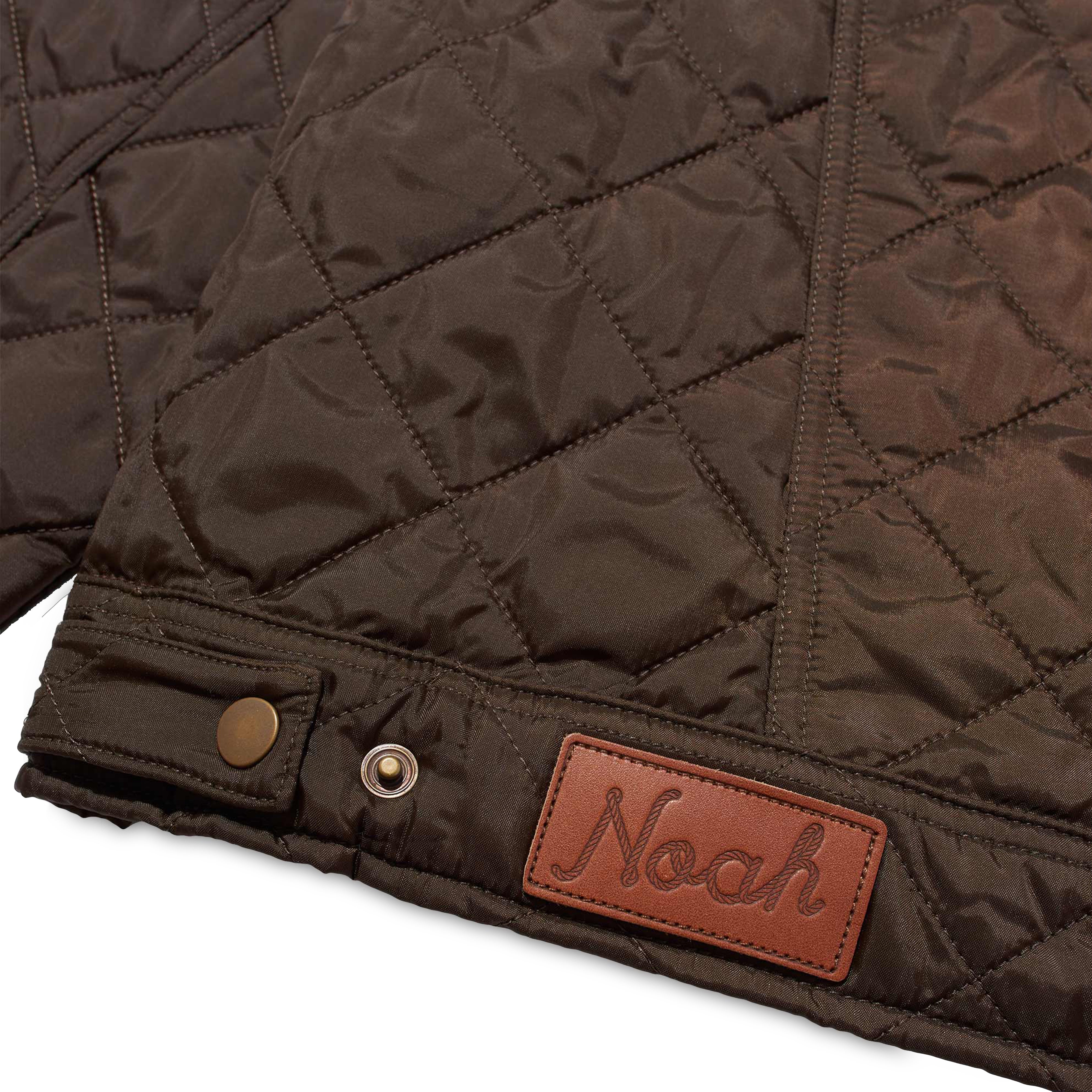 Noah - Quilted Trucker Jacket - (Brown)