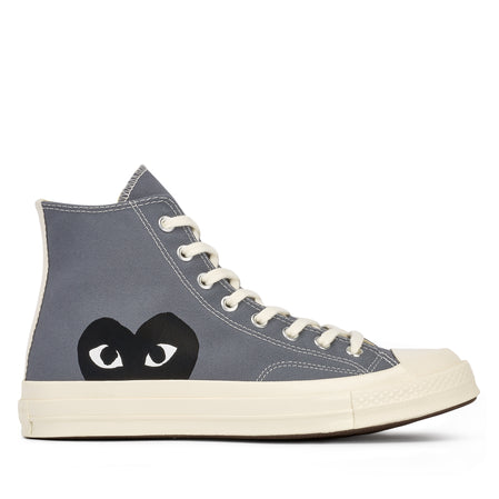 Inferir Corta vida Eliminación Play Converse - Play Comme des Garçons x Converse Black Heart Chuck Taylor All  Star '70 High (Grey) | Dover Street Market E-Shop – DSML E-SHOP