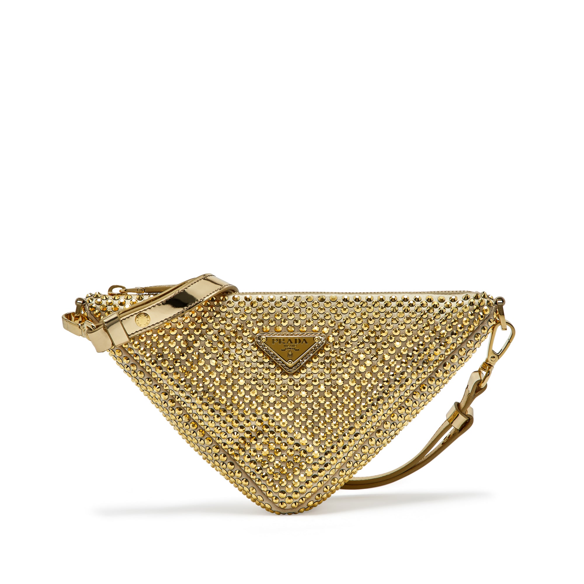 Prada Women's Mini Triangle Bag (Platinum) | Dover Street Market E-Shop –  DSML E-SHOP