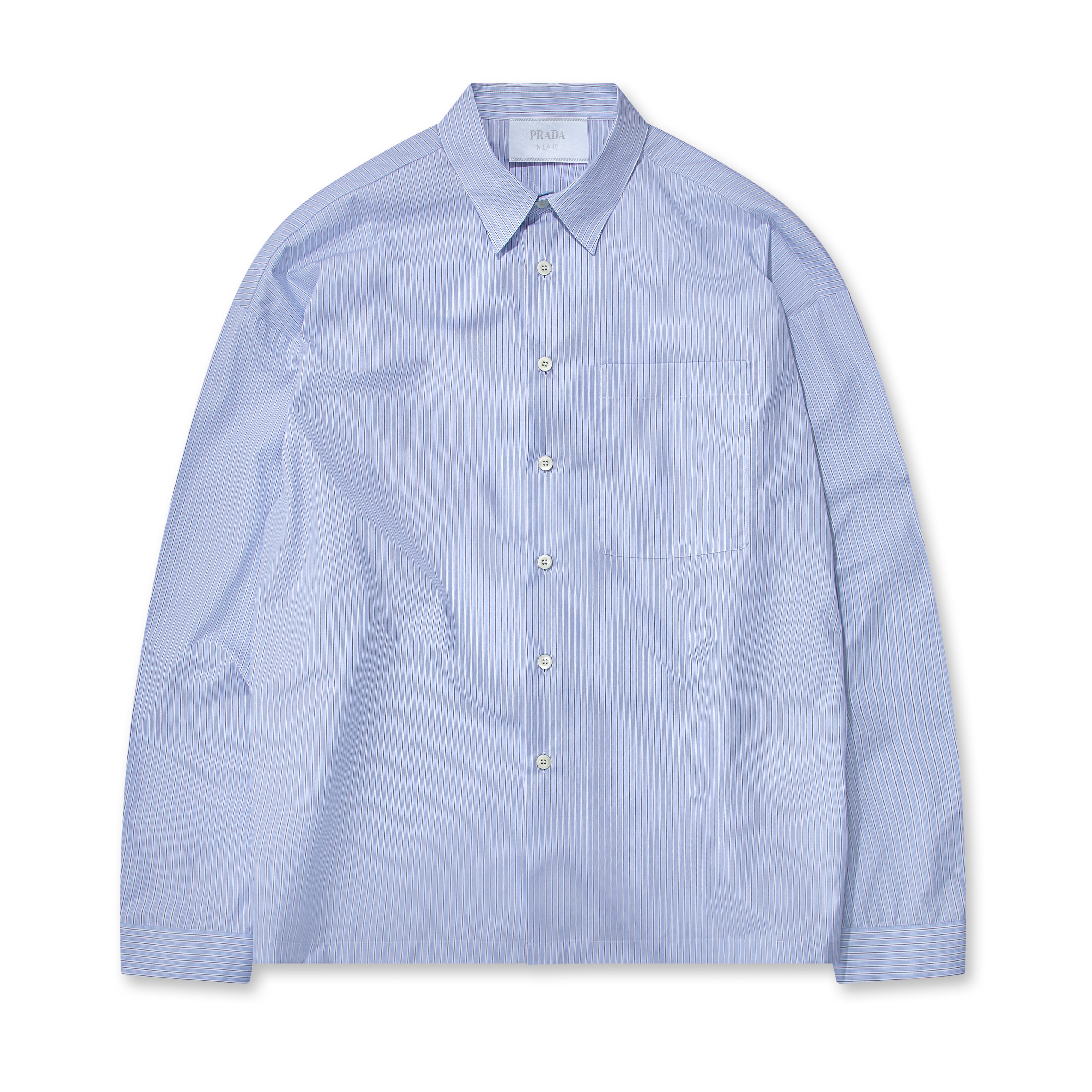 Prada - Men's Boxy Shirt - (White/Sky Blue) | Dover Street Market E-Shop –  DSML E-SHOP