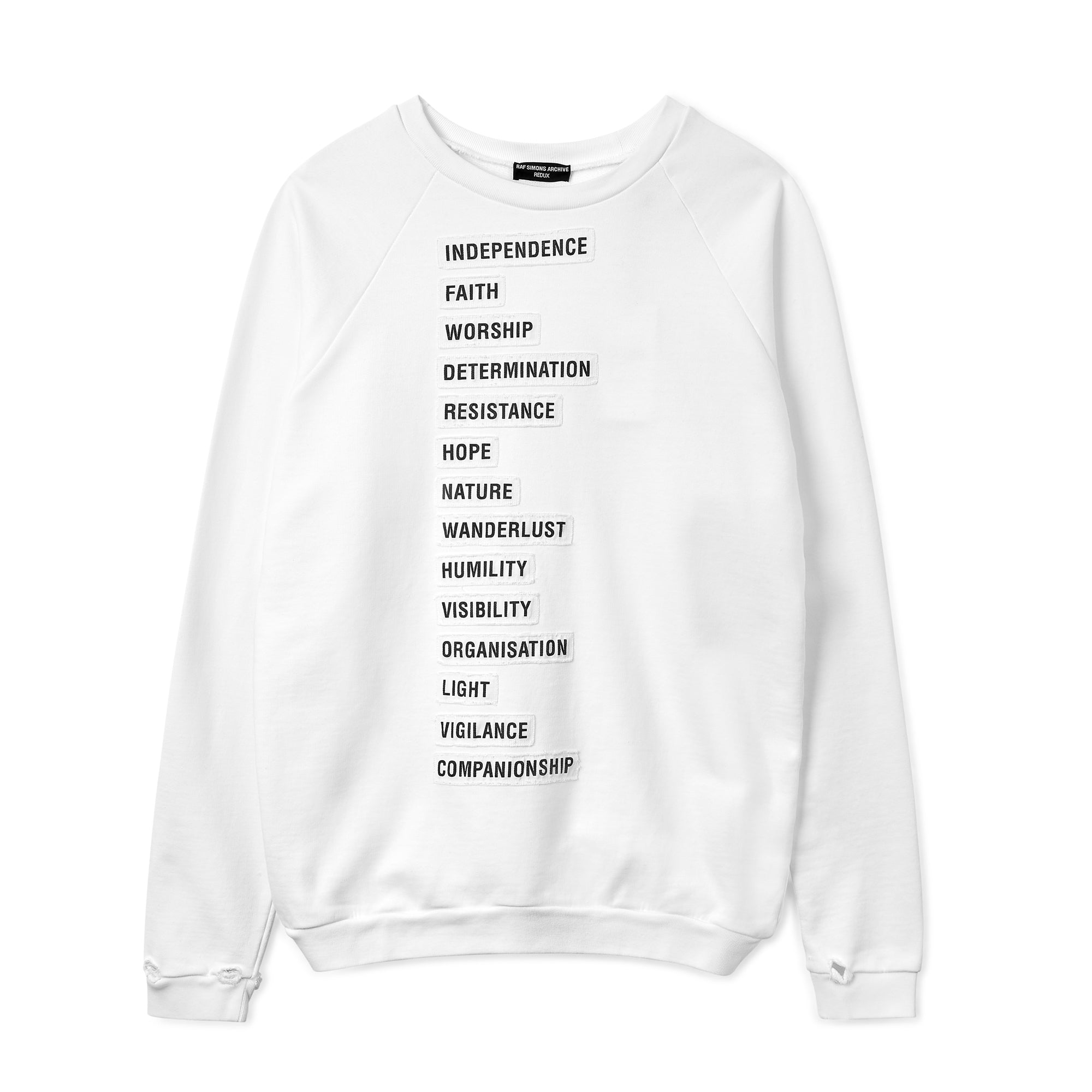 raf simons waves patch sweater grailed