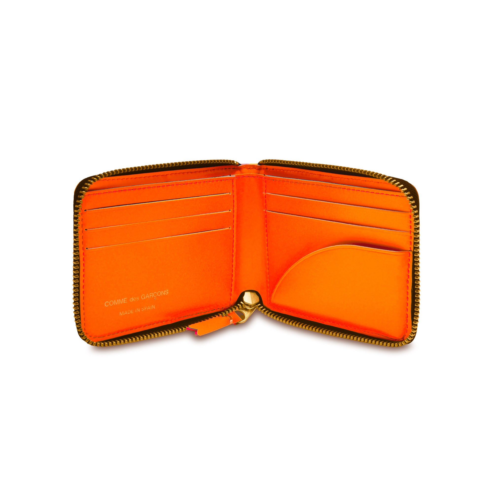 Comme des Garçons Wallet - CDG Wallet Fluo Squares Light (Orange/Pink ...