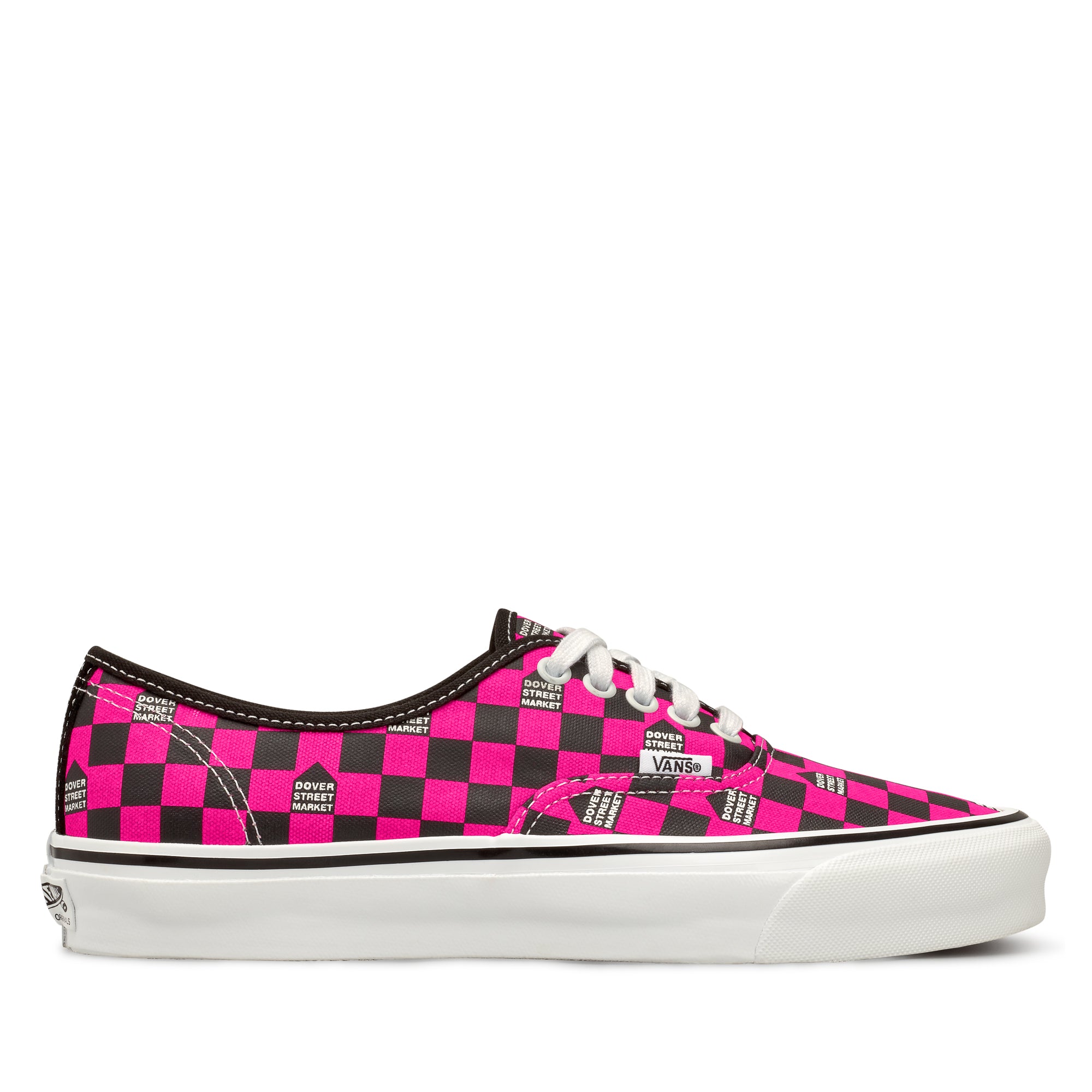 checkerboard vans authentic pink