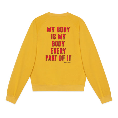 Gucci x DSM Special Men's Cropped Raglan Sweatshirt (Mustard)