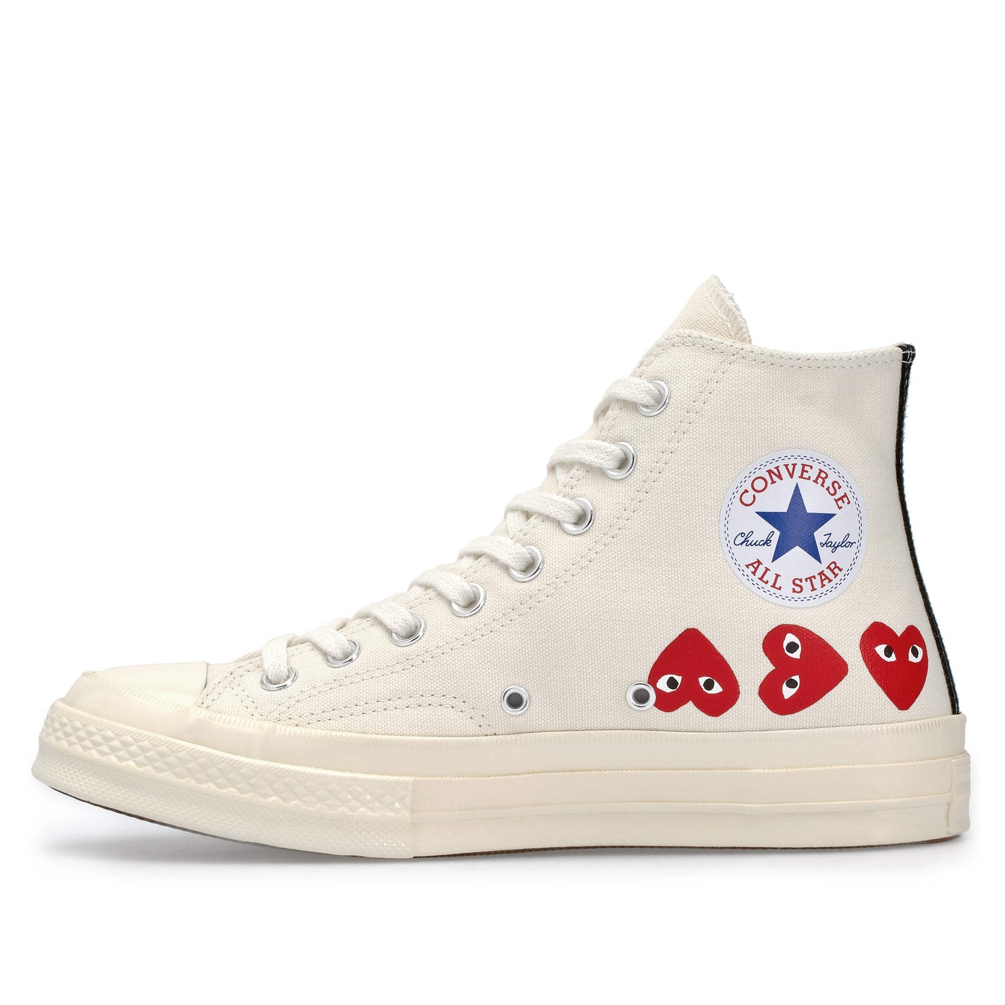 comme des garcons converse high white