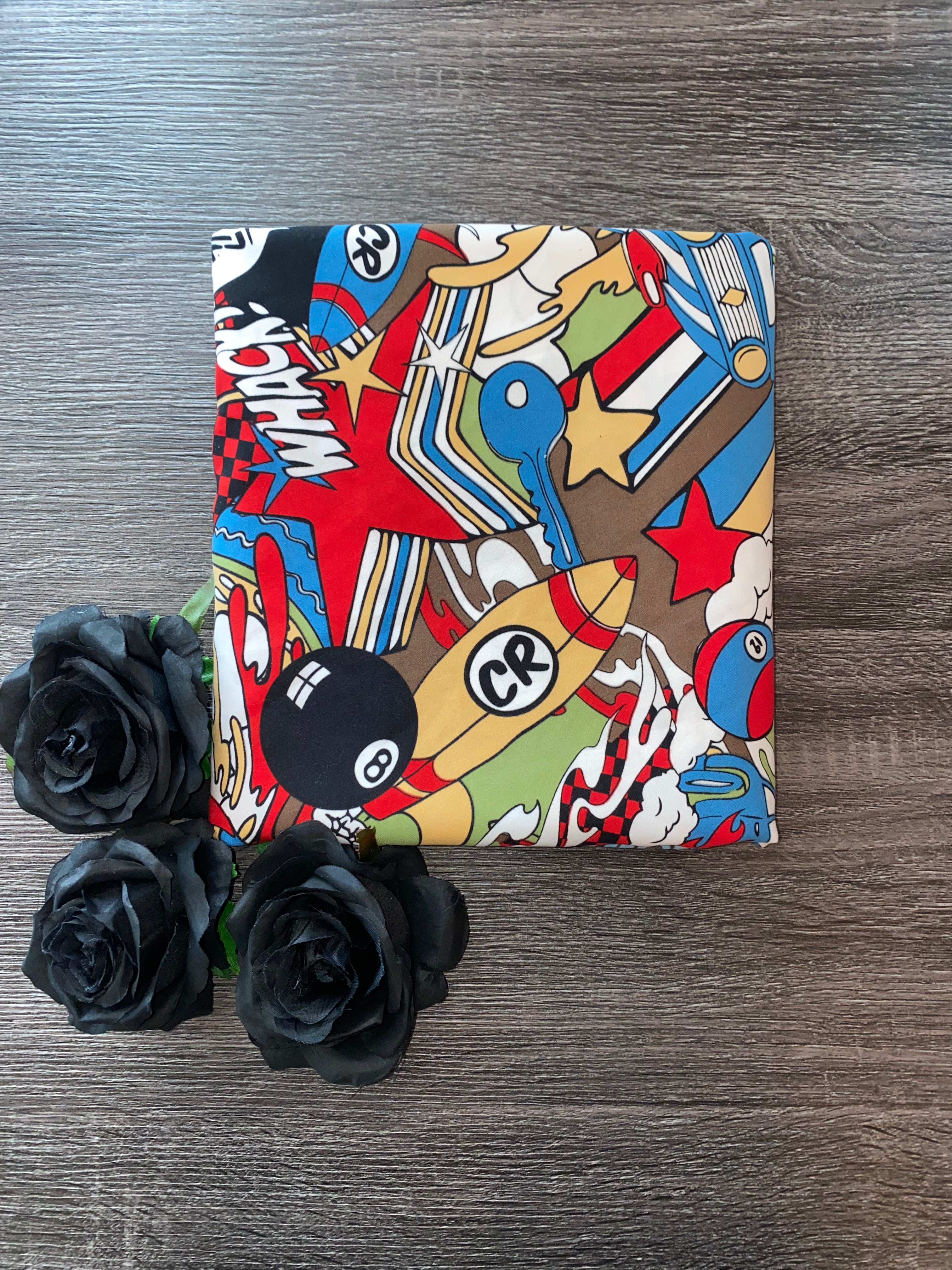 Woven: 4 YD CUT REMNANT Rockets and cars