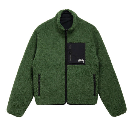 Stussy 8 Ball Sherpa Jacket (Green) – DSMS E-SHOP