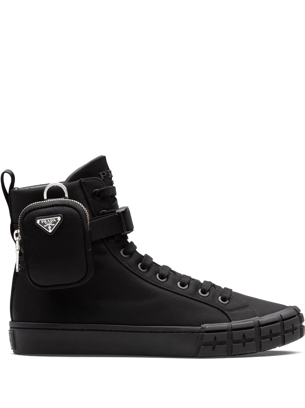 PRADA - Men's Wheel Re-Nylon Gabardine High Top Sneakers - (Black)|Dover  Street Market E-Shop – DSMS E-SHOP