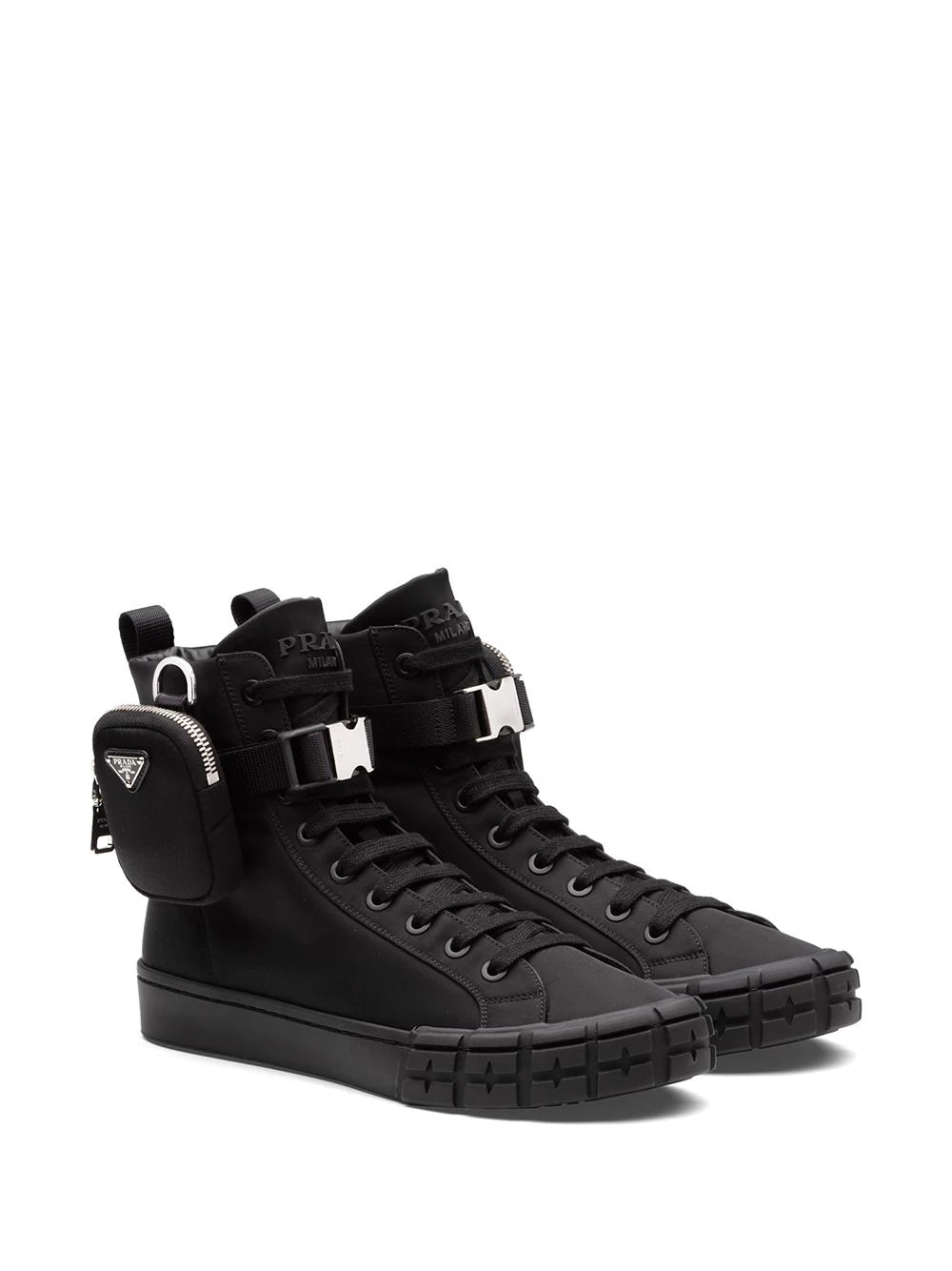 PRADA - Men's Wheel Re-Nylon Gabardine High Top Sneakers - (Black)|Dover  Street Market E-Shop – DSMS E-SHOP
