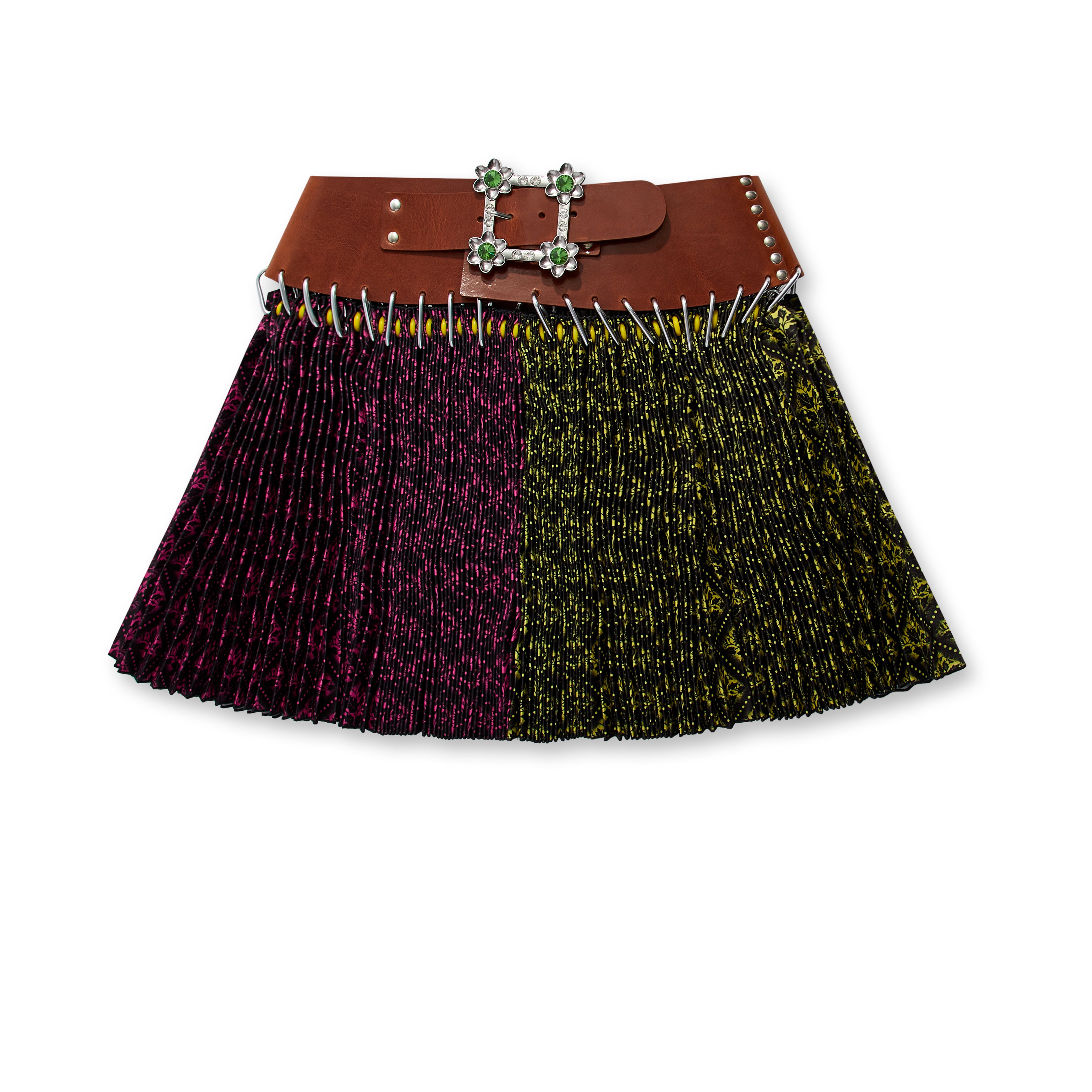 CHOPOVA LOWENA - Women's Rock Carabiner Skirt - (Pink/Yellow) – DSMS E-SHOP