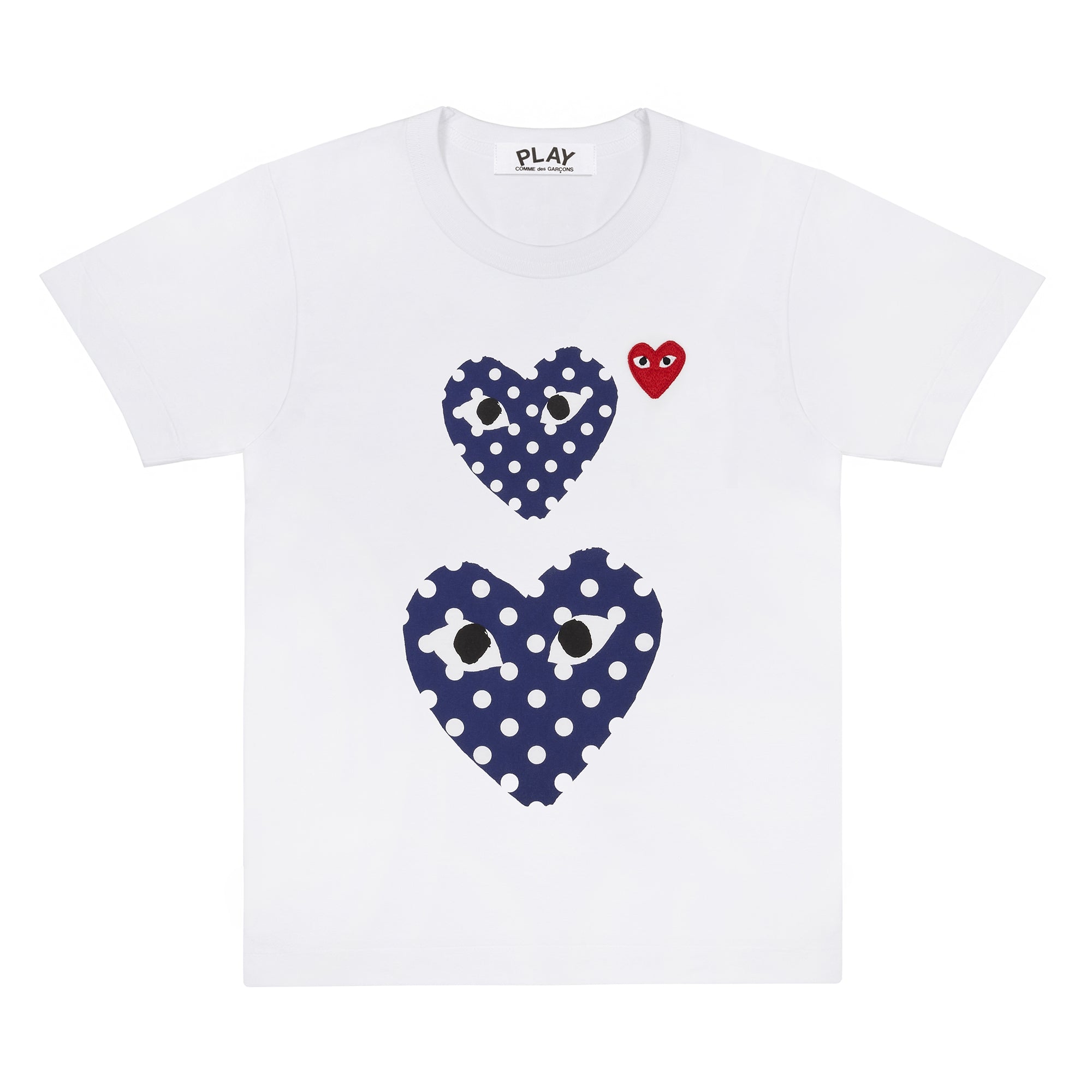 PLAY Polka Dot Double Heart T-Shirt 