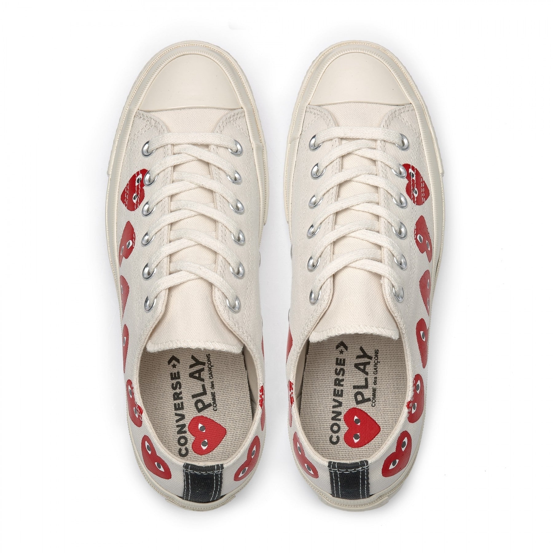 comme des garcons play x converse chuck taylor multi heart