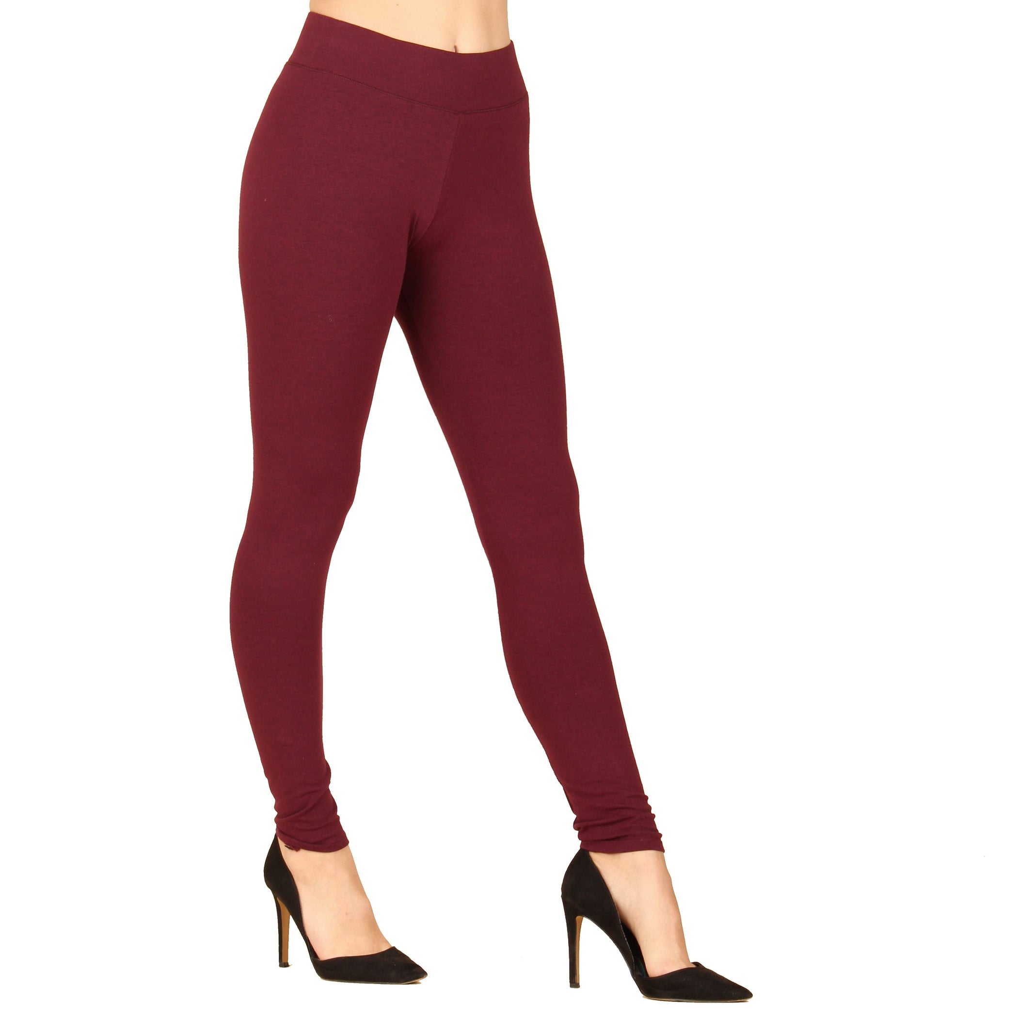 Wide Waistband Cotton Leggings — Lildy.com