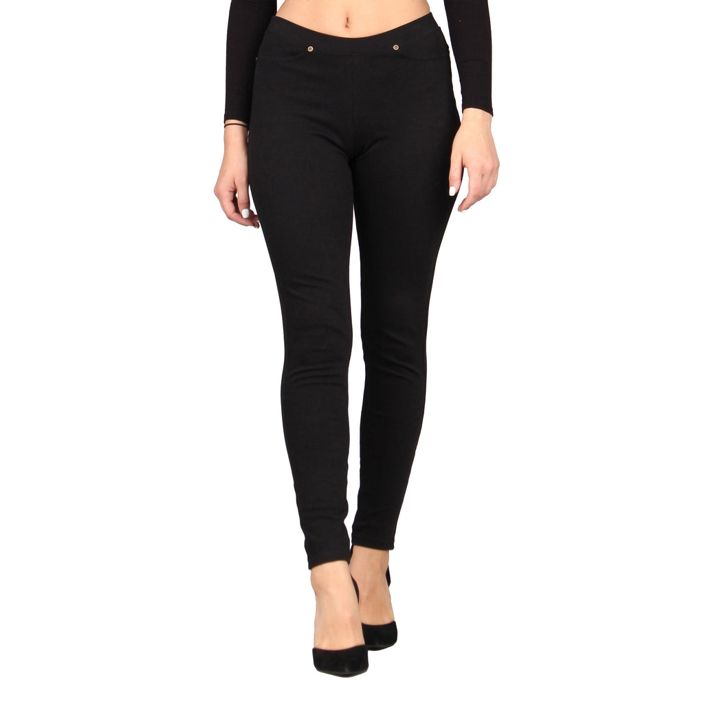 Women's Solid Denim Jeggings — Lildy.com