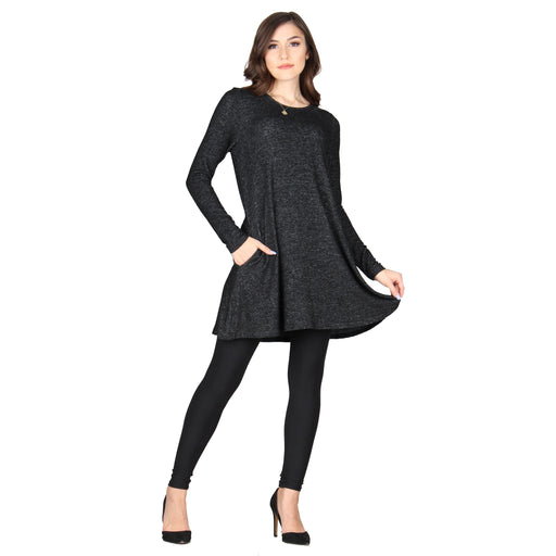 Plus Size Plush Knit Tunic —