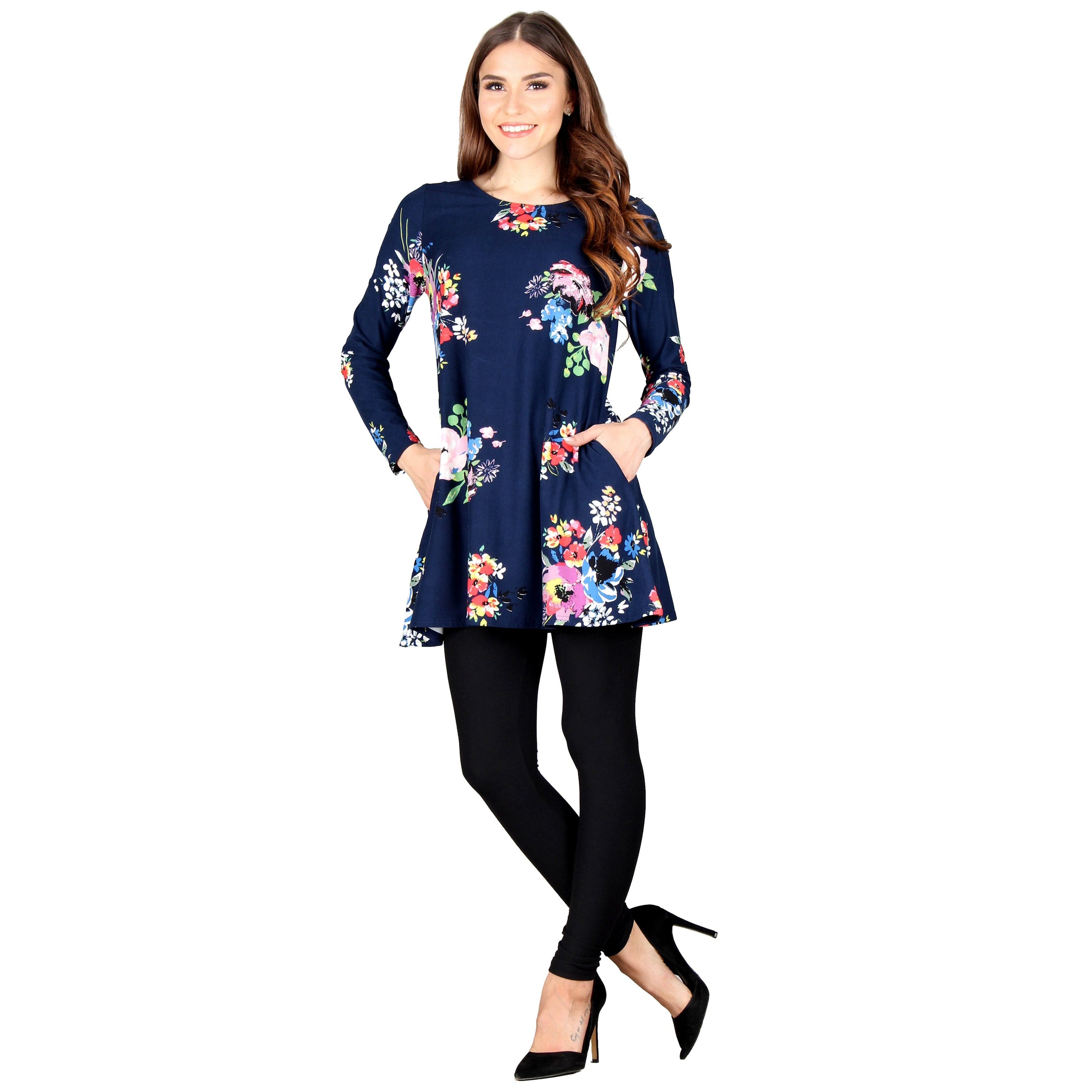 Printed Pocket Swing Tunic — Lildy.com