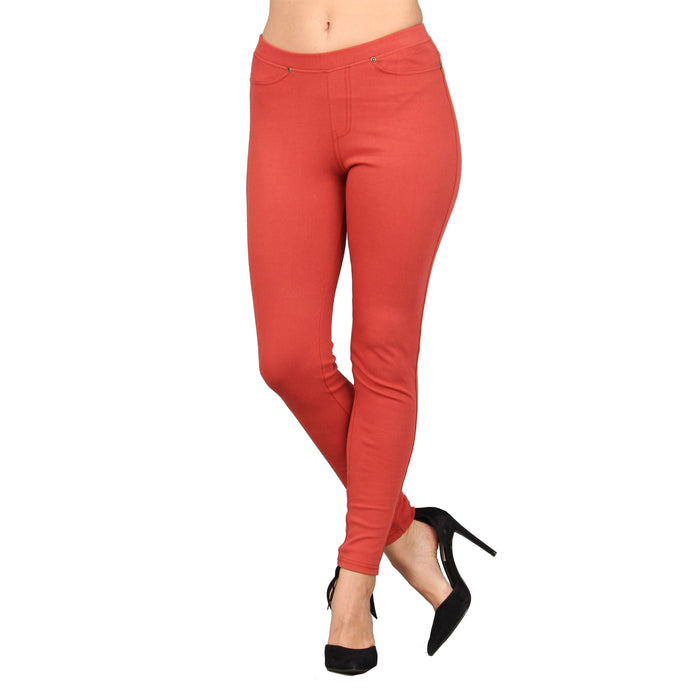 Women's Solid Jeggings — Lildy.com