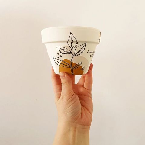 Hand-Painted Ceramic Planters