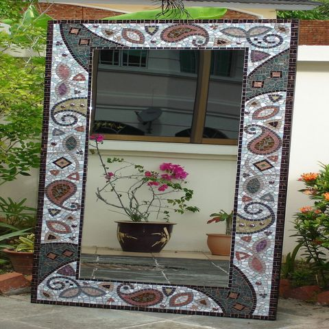 Tile Mosaic Mirror Frame