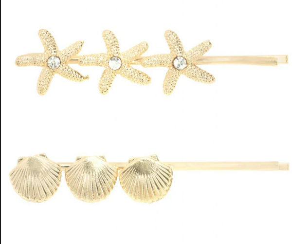 Wisteria London Ariel Shell Hair Slides 