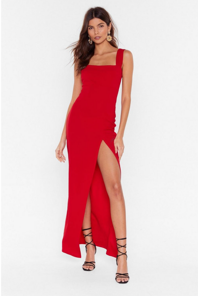 Square With Me Maxi Dress, by Nasty Gal