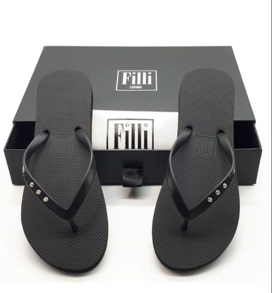 Filli London St Tropez Crystal Flip Flops