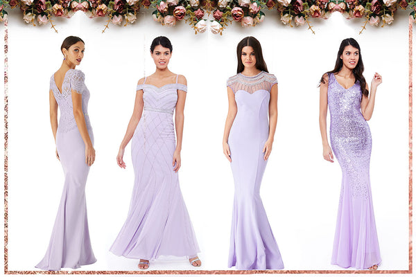 Bridesmaids Lavender Dresses for a Spring/Summer Wedding | Goddiva