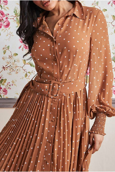 Shirt Dress Brown Inspire by House of Gucci