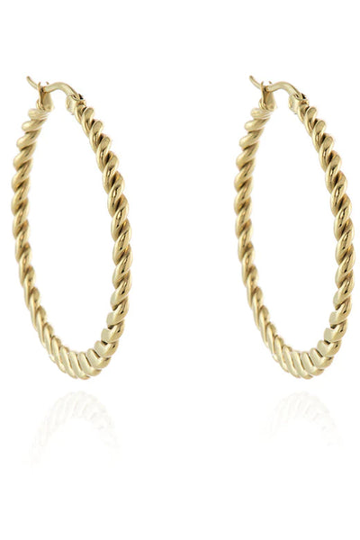 Cachet London Cachet Abital Hoop Earrings Plated In Gold