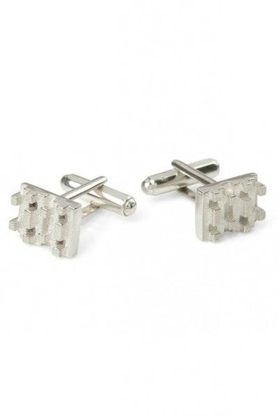 Jewel Tree London Hive Lego Cufflinks - Silver