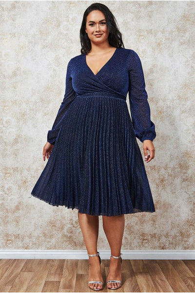 Plus Size Blue Party Dress