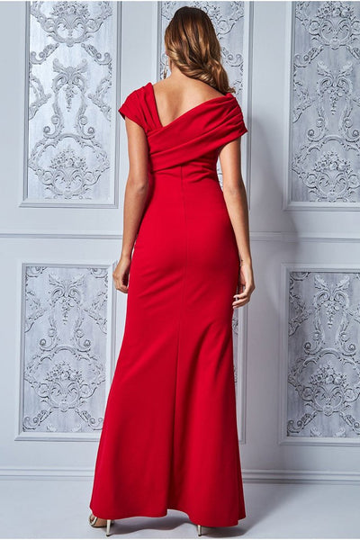 Bright Red Evening Dress