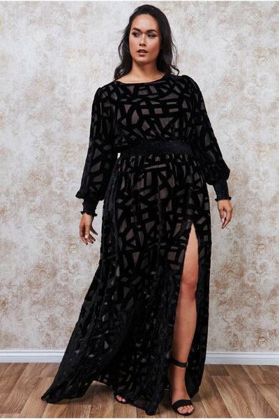 Velvet Plus Size Maxi Dress