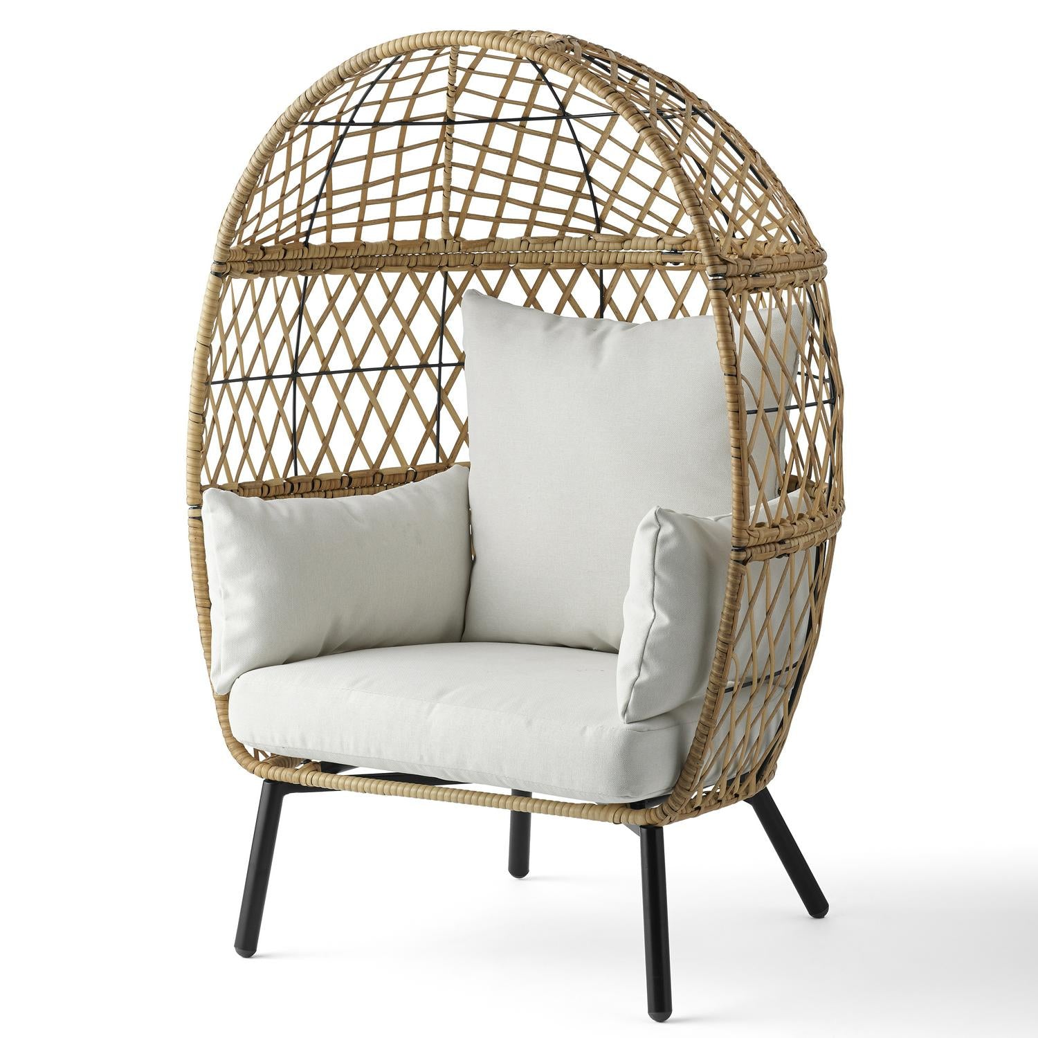 better homes and gardens ventura boho stationary wicker egg chair