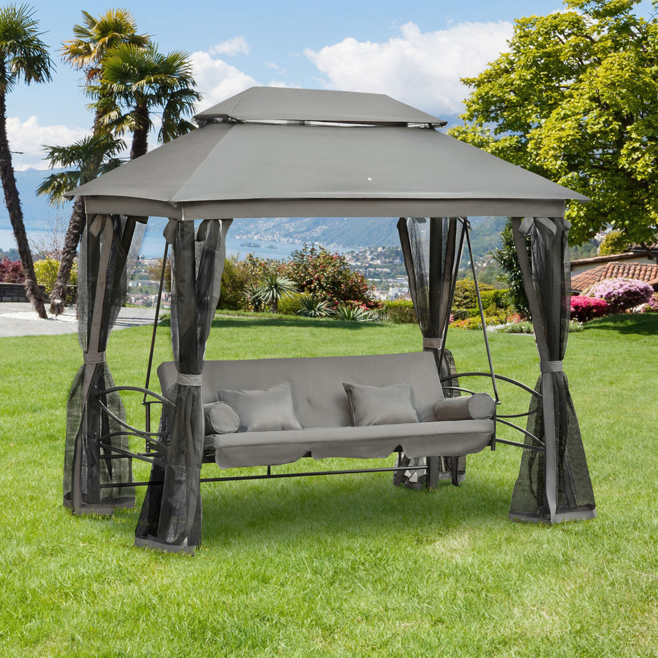 patio swing gazebo