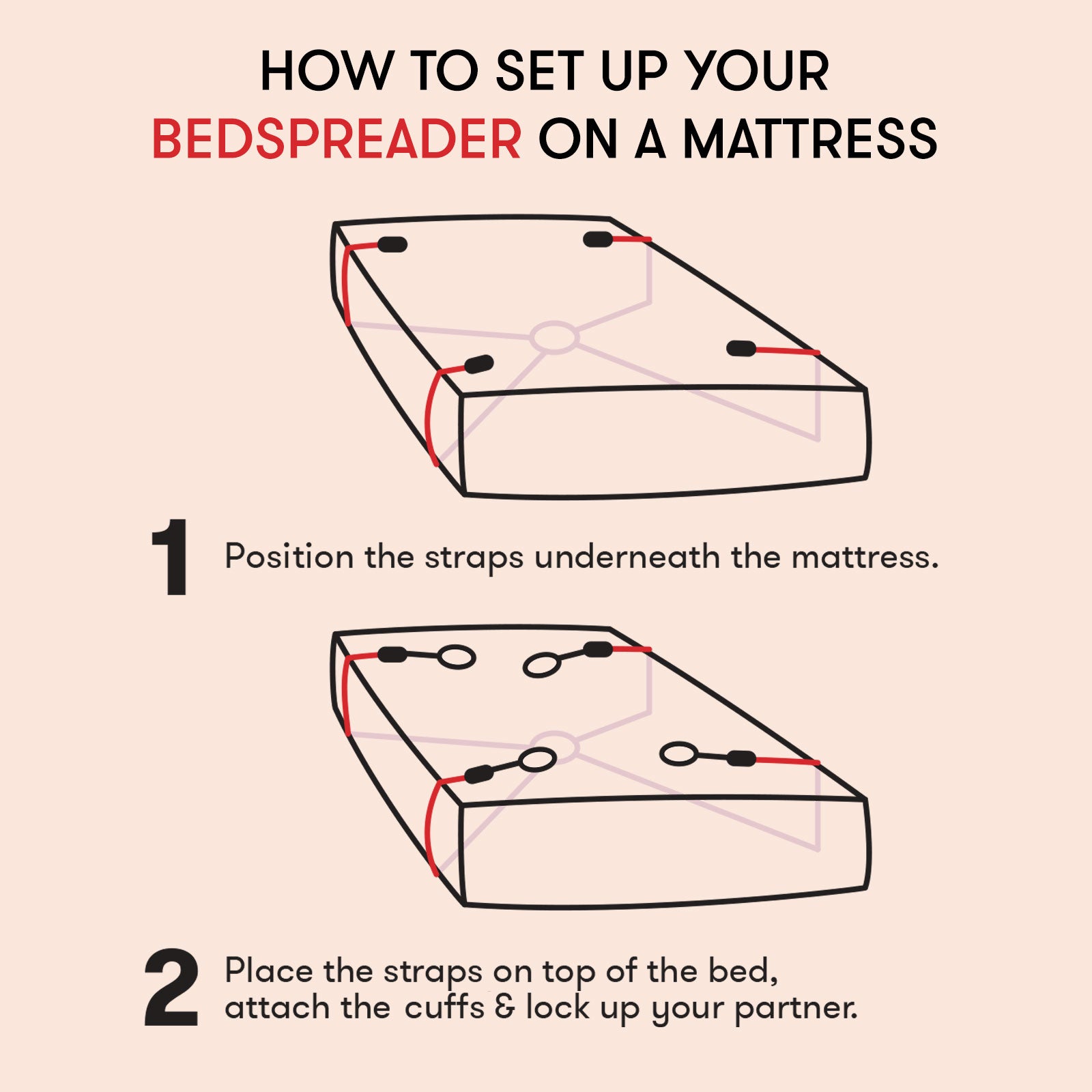 How to set up a bedspreader - under bed restraint