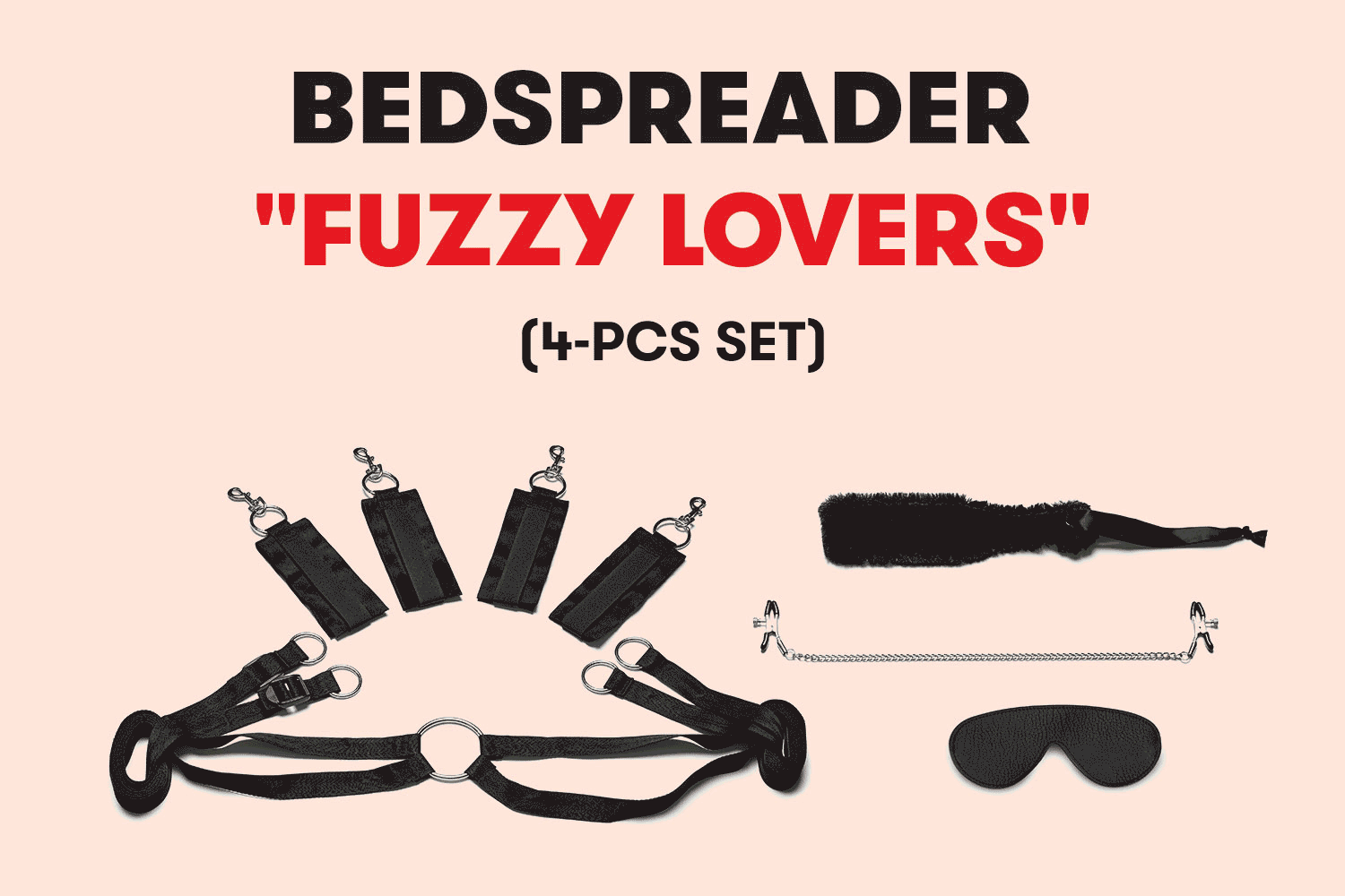 Bedspreader "Fuzzy Lovers" (4-pcs Set)