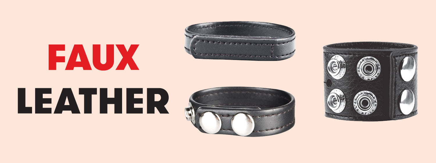 Cock Rings: Material Faux Leather