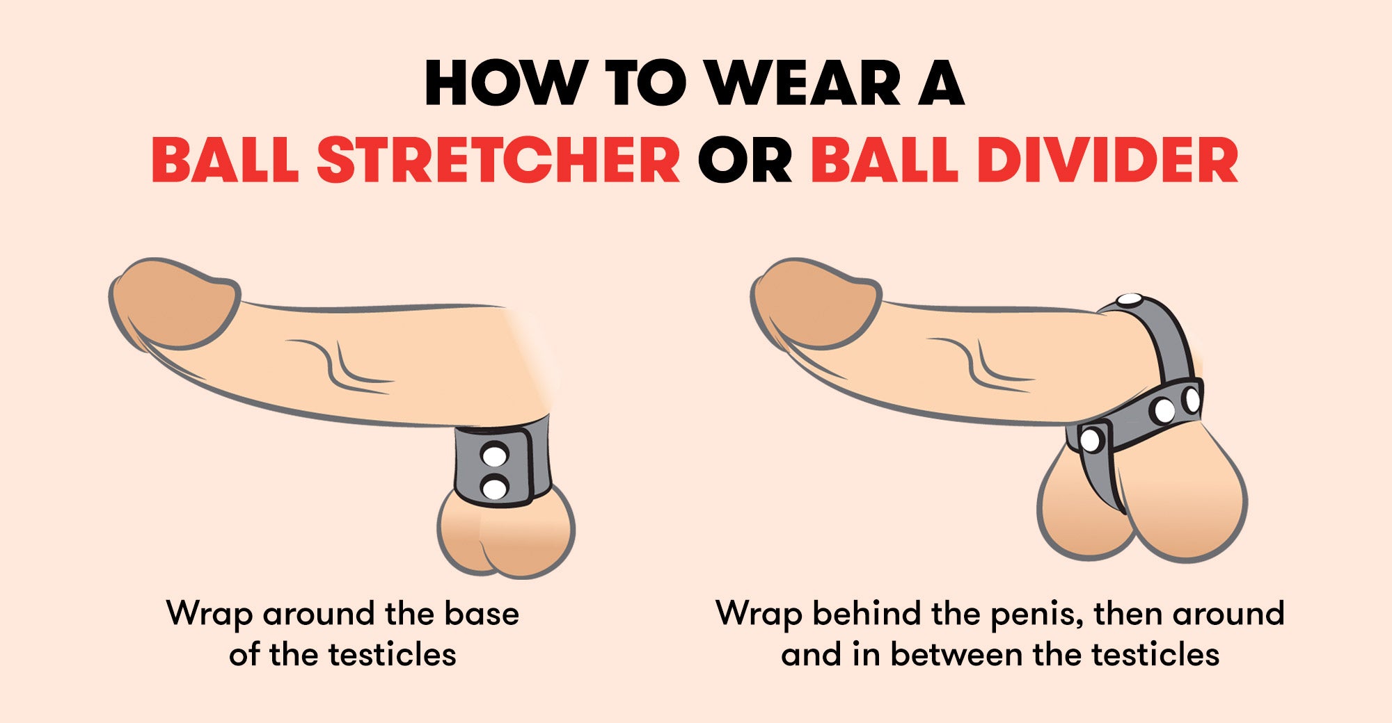 How to wear a Ball Divider / Ball Stretcher CBT