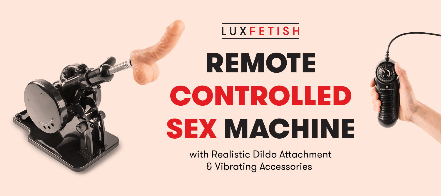  Remote-Controlled Sex Machine with Realistic Dildo Attachment & Vibrating Accessories 