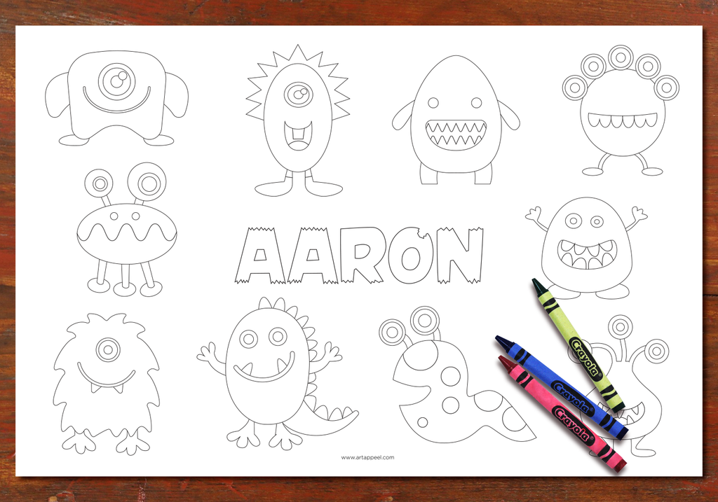 personilized coloring pages